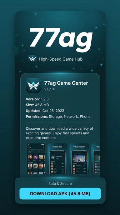 Tampilan halaman APK 77ag