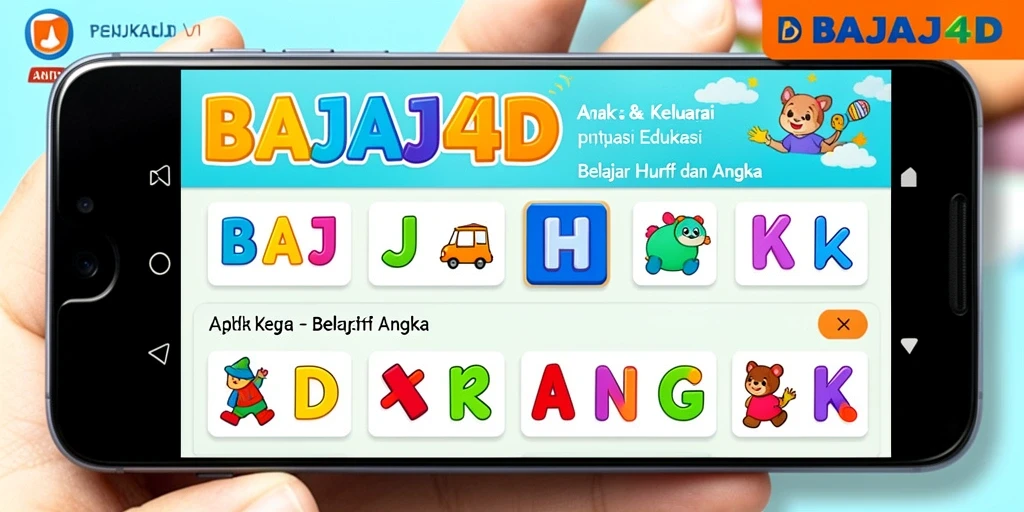 Antarmuka aplikasi BAJAJ4D yang menarik dan edukatif.