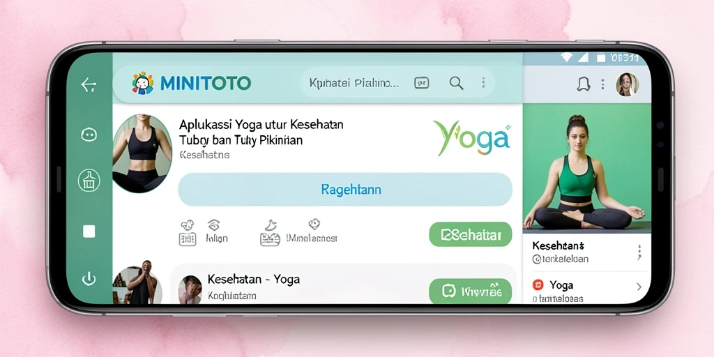 Tampilan antarmuka MINITOTO dengan panduan latihan Yoga yang lengkap.